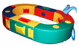 Манеж овальный 150х100х30 см (без мягкого дна) - fgospostavki.ru - Тихорецк