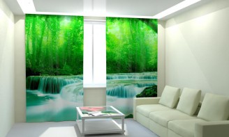 Комплект светонепроницаемых штор "Быстрая река" - fgospostavki.ru - Тихорецк