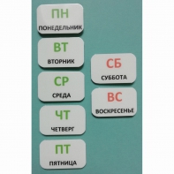 Набор карточек "Дни недели" - fgospostavki.ru - Тихорецк