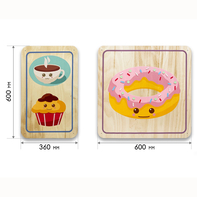 Набор стеновых панелей «Милая еда - Завтрак» - fgospostavki.ru - Тихорецк