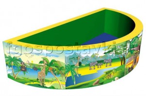 Сухой бассейн полукруглый с шелкографией - fgospostavki.ru - Тихорецк