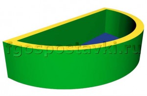 Сухой бассейн полукруглый (без рисунка) - fgospostavki.ru - Тихорецк