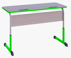 Парта SMARTY KEY двухместная регулируемая по высоте с антивандальной кромкой - fgospostavki.ru - Тихорецк
