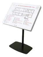 Тактильно-звуковая мнемосхема в комплекте со стойкой (наклонная стойка) - fgospostavki.ru - Тихорецк