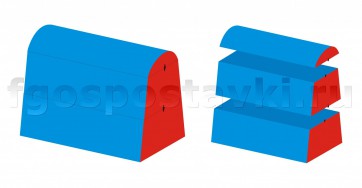 Сборный барьер - 2 эконом (3 элемента) - fgospostavki.ru - Тихорецк