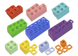 Нумирошка. Набор цветных пластиковых форм 100 шт. по методике Нумикон - fgospostavki.ru - Тихорецк