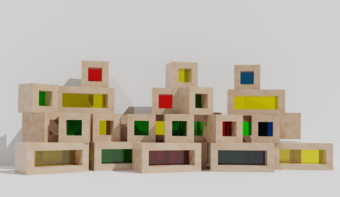 Детский развивающий набор из разноцветных элементов - fgospostavki.ru - Тихорецк