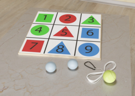 Мишень напольная цветная с цифрами - fgospostavki.ru - Тихорецк