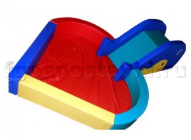 Сухой бассейн "Сердечко" с горкой 160х80х90 сантиметров - fgospostavki.ru - Тихорецк