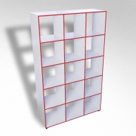 Шкаф открытый многосекционный ТР15 ЛДСП  - fgospostavki.ru - Тихорецк