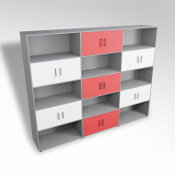 Шкаф встраиваемый закрытый с открытой полкой многосекционный ТР9 ЛДСП  - fgospostavki.ru - Тихорецк