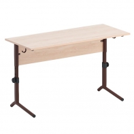 Стол ученический двухместный  регулируемый на плоскоовальной трубе - fgospostavki.ru - Тихорецк