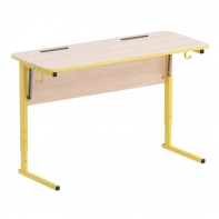 Стол ученический двухместный с наклоном столешницы (0-24°) на прямоугольной трубе - fgospostavki.ru - Тихорецк