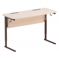 Стол ученический двухместный с наклоном столешницы (0-22°) на прямоугольной трубе - fgospostavki.ru - Тихорецк