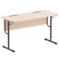 Стол двухместный ученический на круглой трубе - fgospostavki.ru - Тихорецк