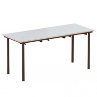 Стол обеденный 6-местный под табуретки на круглой трубе - fgospostavki.ru - Тихорецк