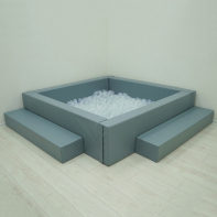 Сухой бассейн с шариками и RGB-подсветкой 190х190 см - fgospostavki.ru - Тихорецк