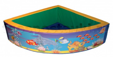 Сухой бассейн угловой полукруглый с шелкографией - fgospostavki.ru - Тихорецк