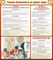 Стенд "Техника безопасности на уроках труда" - fgospostavki.ru - Тихорецк