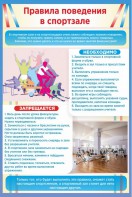Стенд "Правила поведения в спортзале №1" - fgospostavki.ru - Тихорецк