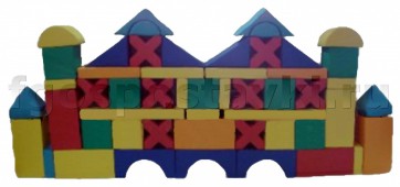 Мягкий модуль-конструктор "Замок" (52 элемента) - fgospostavki.ru - Тихорецк