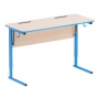 Стол ученический двухместный с наклоном столешницы (0-24°) на прямоугольной трубе - fgospostavki.ru - Тихорецк